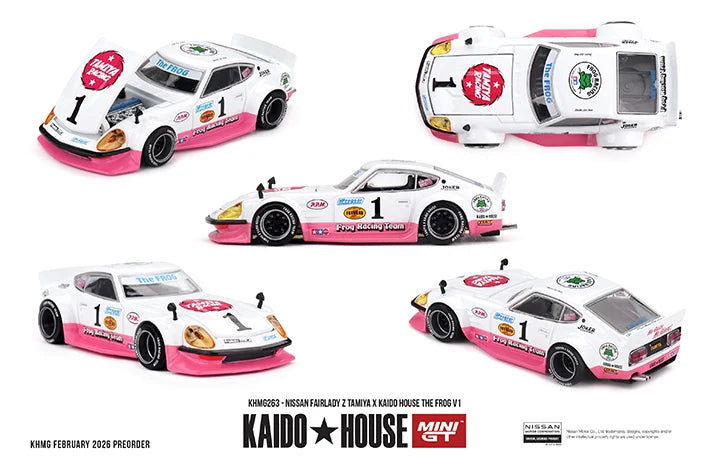 Kaido House x Mini GT 1:64 Nissan Fairlady Z Tamiya x Kaido House The Frog V1 - KHMG263