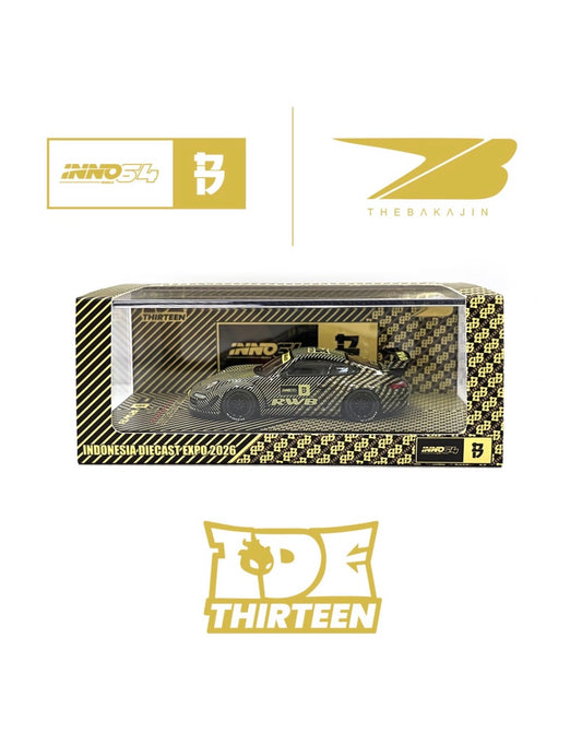 INNO64 x Black Crow Customs x The Bakajin Batik RWB 997 / Chance of Chase / 2026 Indonesia Diecast Expo (IDE)