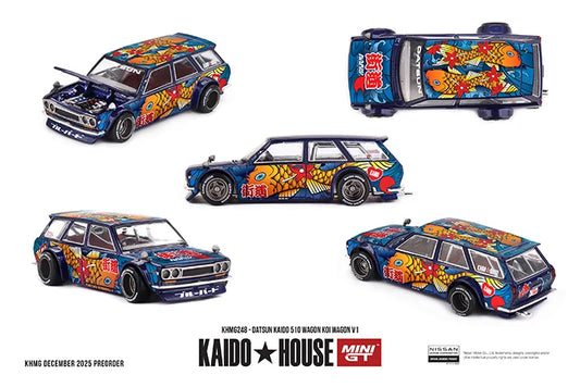 Kaido House x Mini GT 1:64 DATSUN KAIDO 510 WAGON KOI WAGON V1 - KHMG248