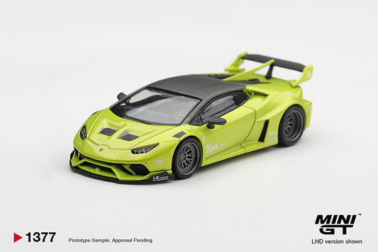 [Pre Order] Mini GT 1:64 Lamborghini Huracán LB★WORKS Lime Metallic - MGT01377