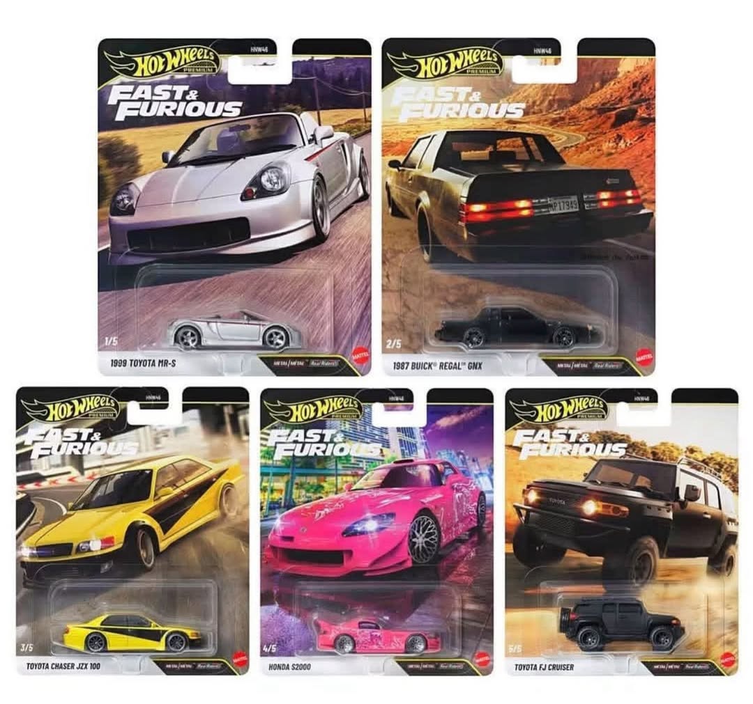 (Preorder) Hot Wheels 1:64 Fast & Furious Premium 2027 S Assortment Set of 5